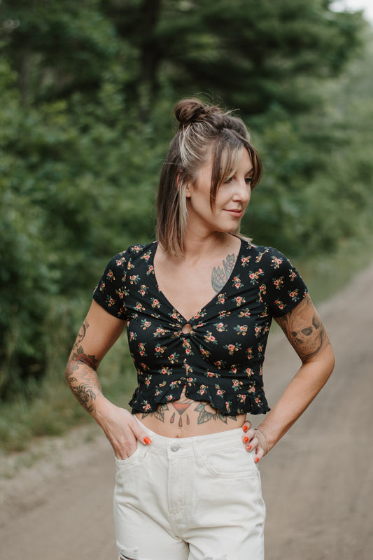 Floral Crop Top