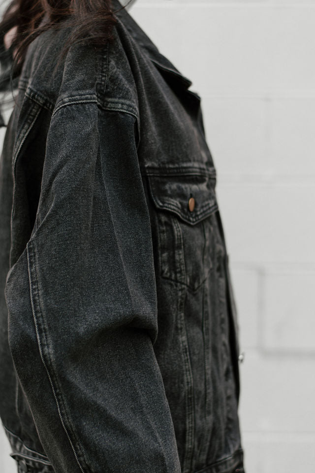 Boxy-Cut Denim Jacket