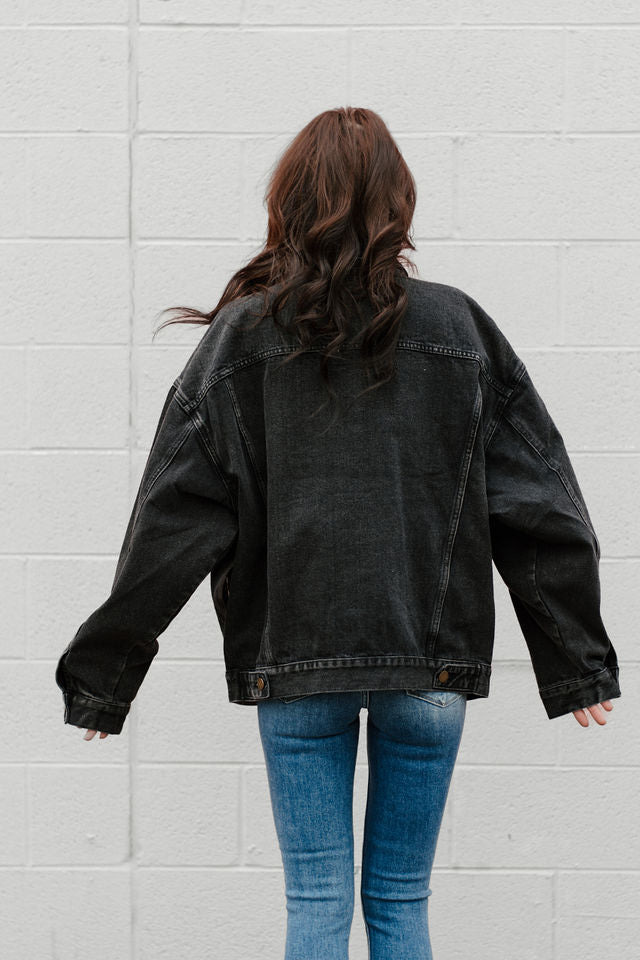 Boxy-Cut Denim Jacket