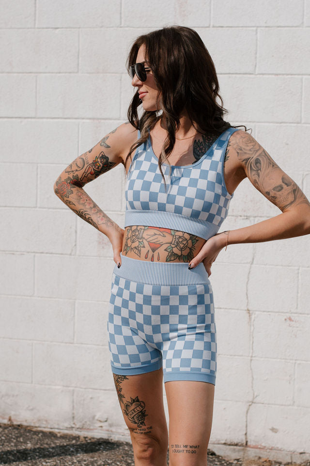 Checkmate Cropped Two Piece