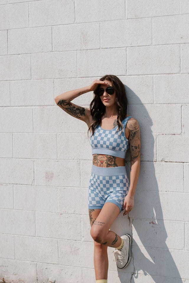 Checkmate Cropped Two Piece