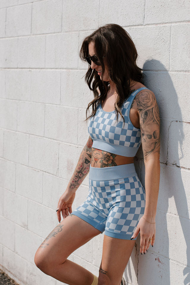 Checkmate Cropped Two Piece